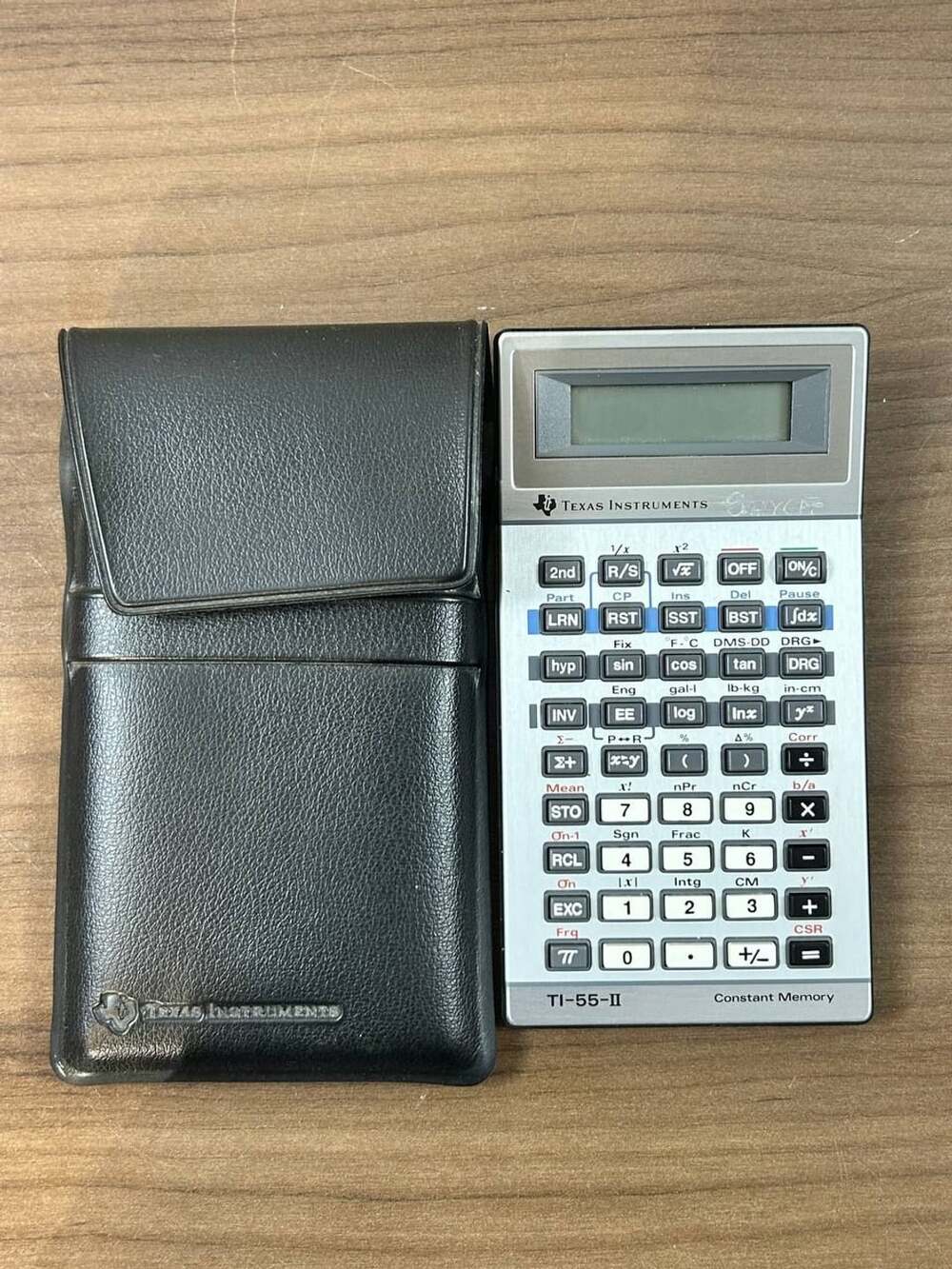Vintage Texas Instruments TI-55-II Scientific Calculator Made in USA w/ Case